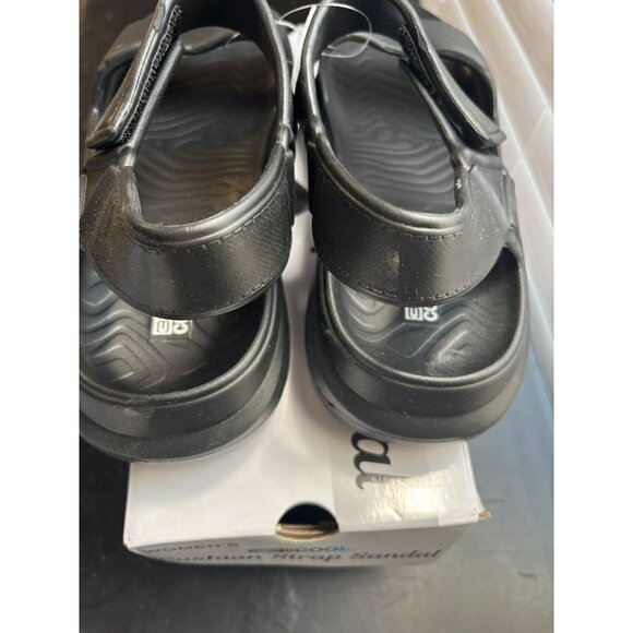 32 DEGREES WOMENS CUSHION STRAP SANDAL SLIP Black - Picture 3 of 7